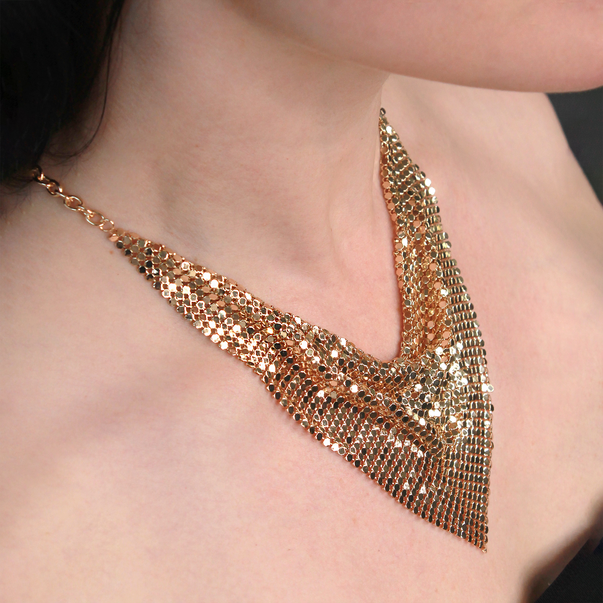 Tiffany & Co. Elsa Peretti Mesh Scarf Necklace in Sterling Silver | myGemma  | SE | Item #112949